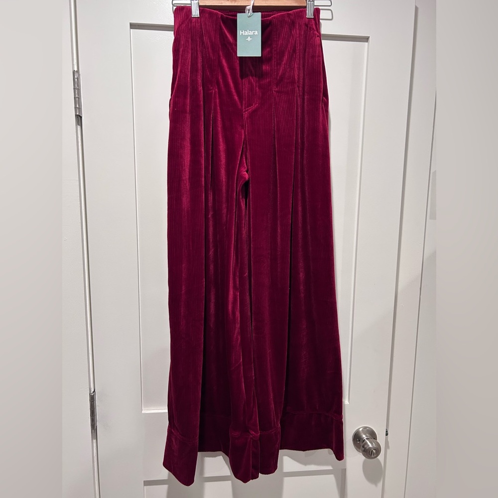 Halara Velvet Wide Leg Pant